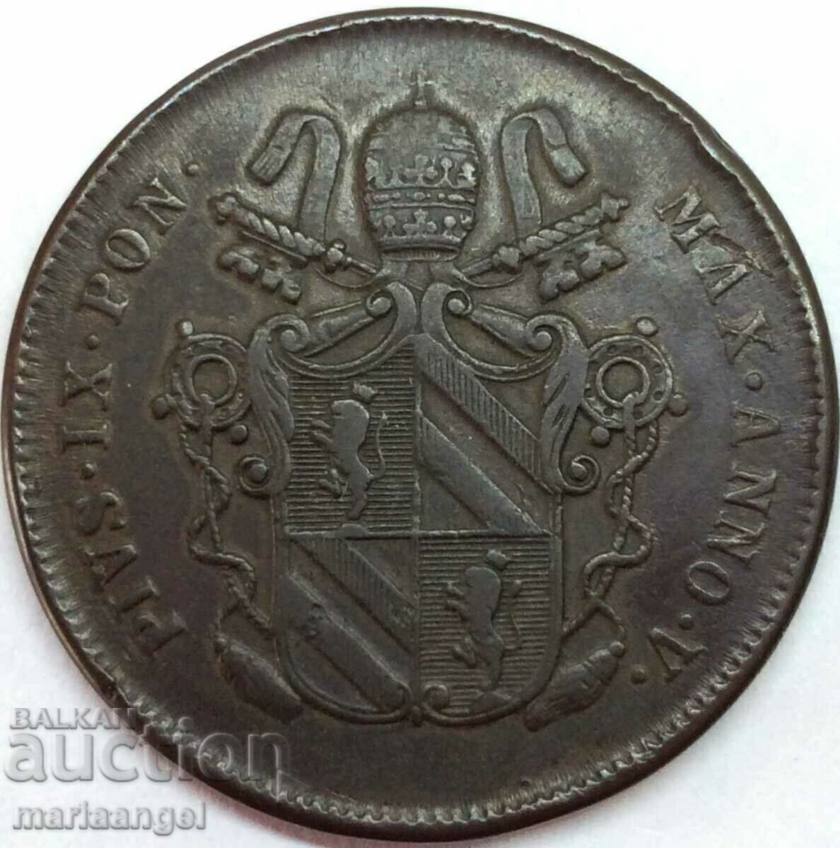 Доставка на 2 байоко 1851 Ватикан 34мм бронз Доставка на 2 байоко 1851 Ватикан 34мм бронз