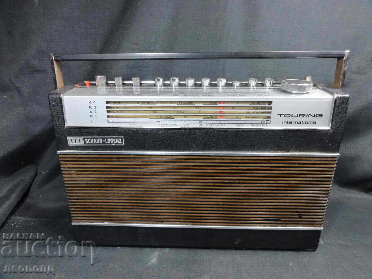 BZC OLD RETRO TRANSISTOR RADIO ITT SHAUB-LORENZ TOURING