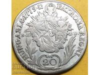 Ungaria 20 Kreuzer 1779 Maria Tereza / Patrona Ungariei