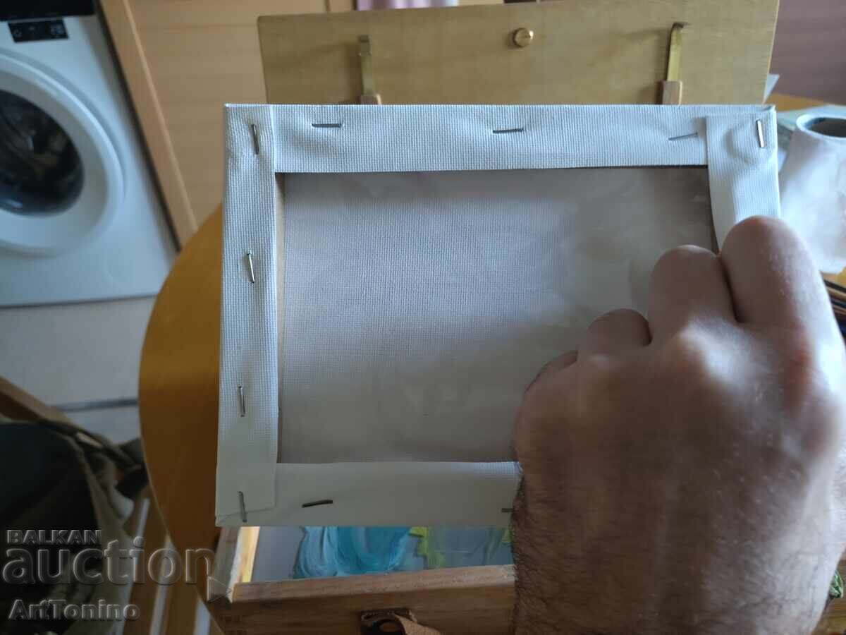 Tablou în ulei - Natură statică - flori într-un borcan - Anton Yordanov - 5 Tablou în ulei - Natură statică - flori într-un borcan - Anton Yordanov - 5