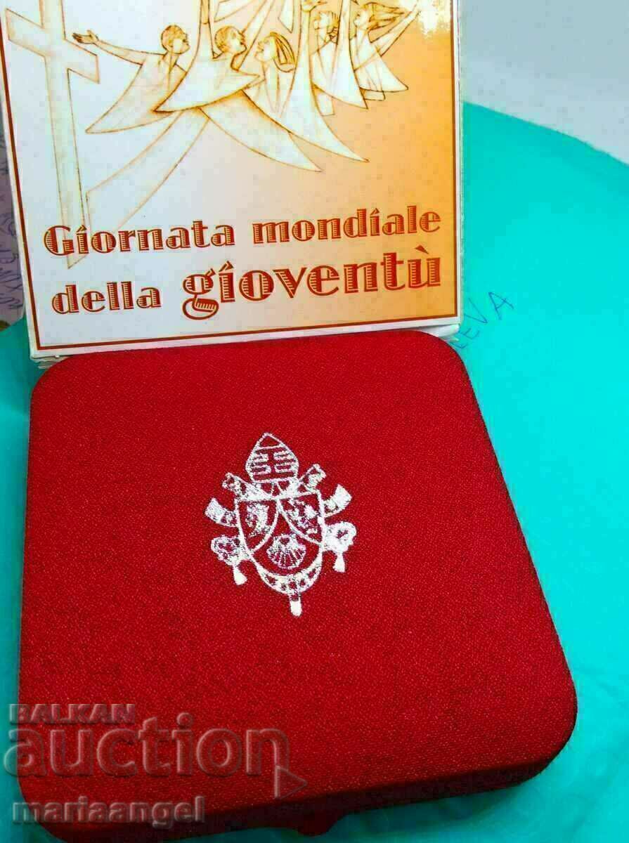 5 euros 2008 Vatican Jubilee PROOF UNC Cert with price 145.00 BGN | € 74.14