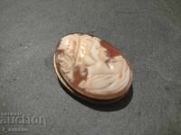 Z Broșă - argint lucrat manual GEMĂ CAMEO 20.10.25