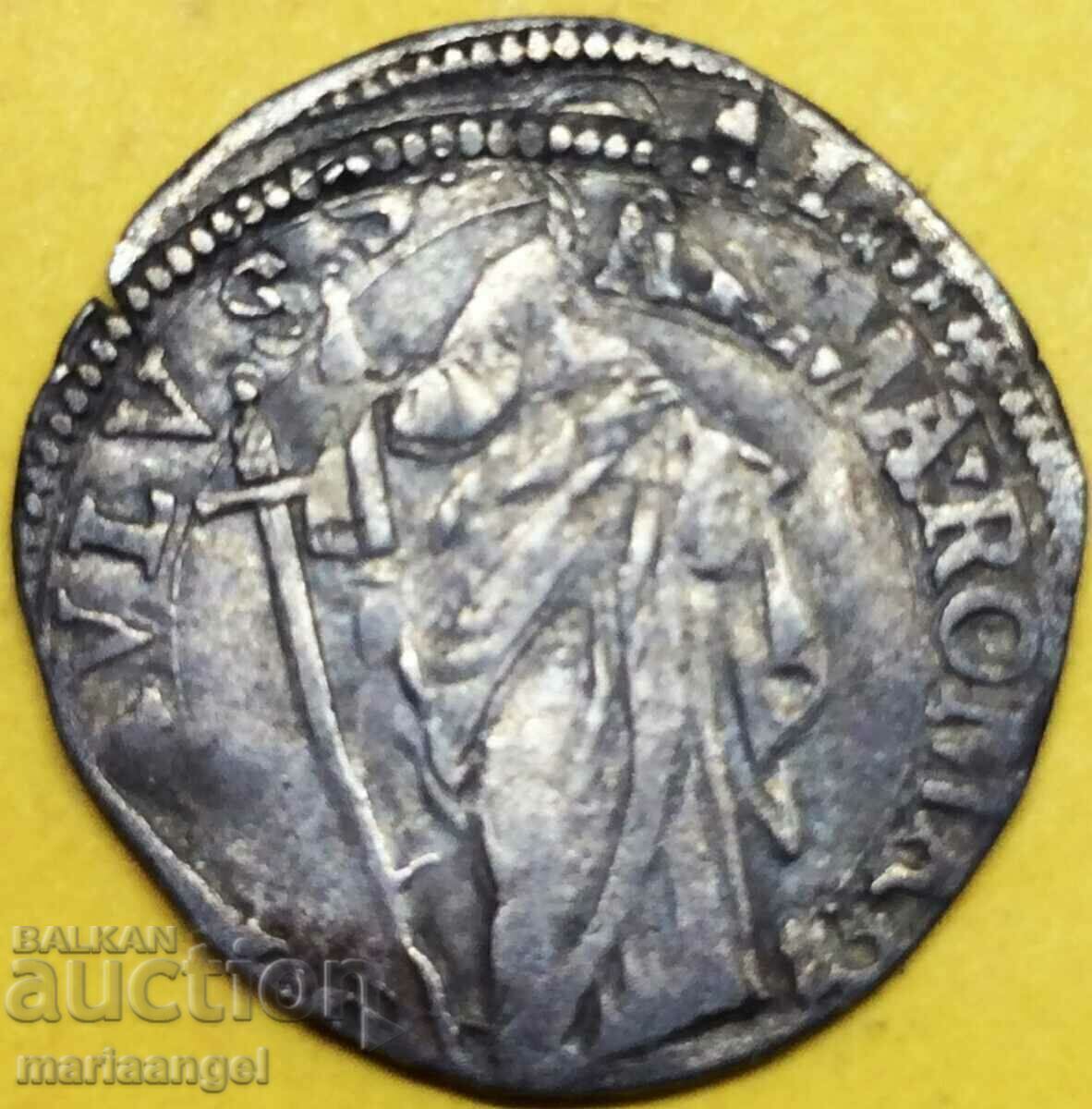 гросо Ватикан Павел V 1615 с цена 174.00 лв. | € 88.96