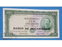 Mozambic 1961 100 escudos UNC Nouă