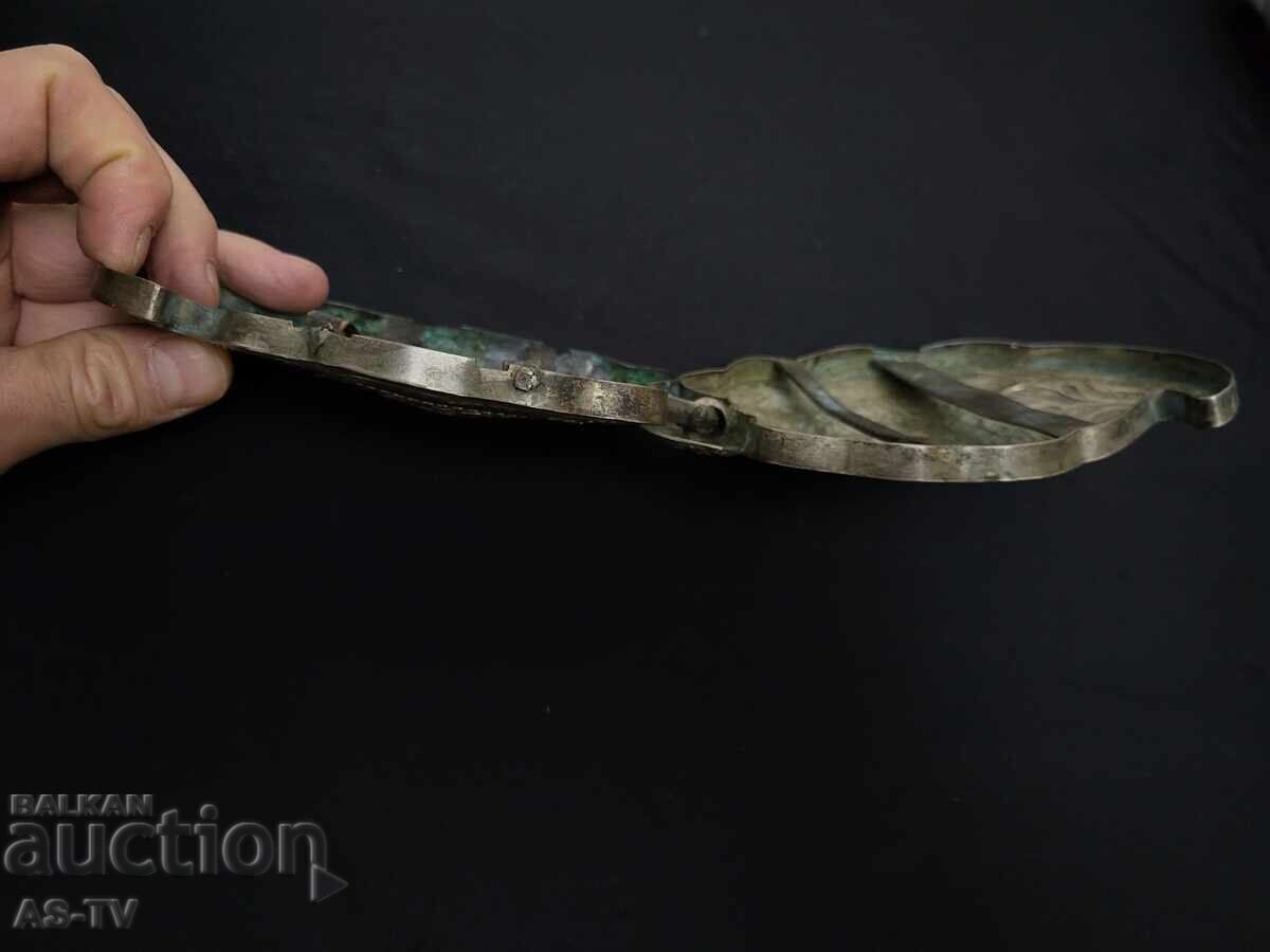 Authentic Revival-era silver clasps - 6