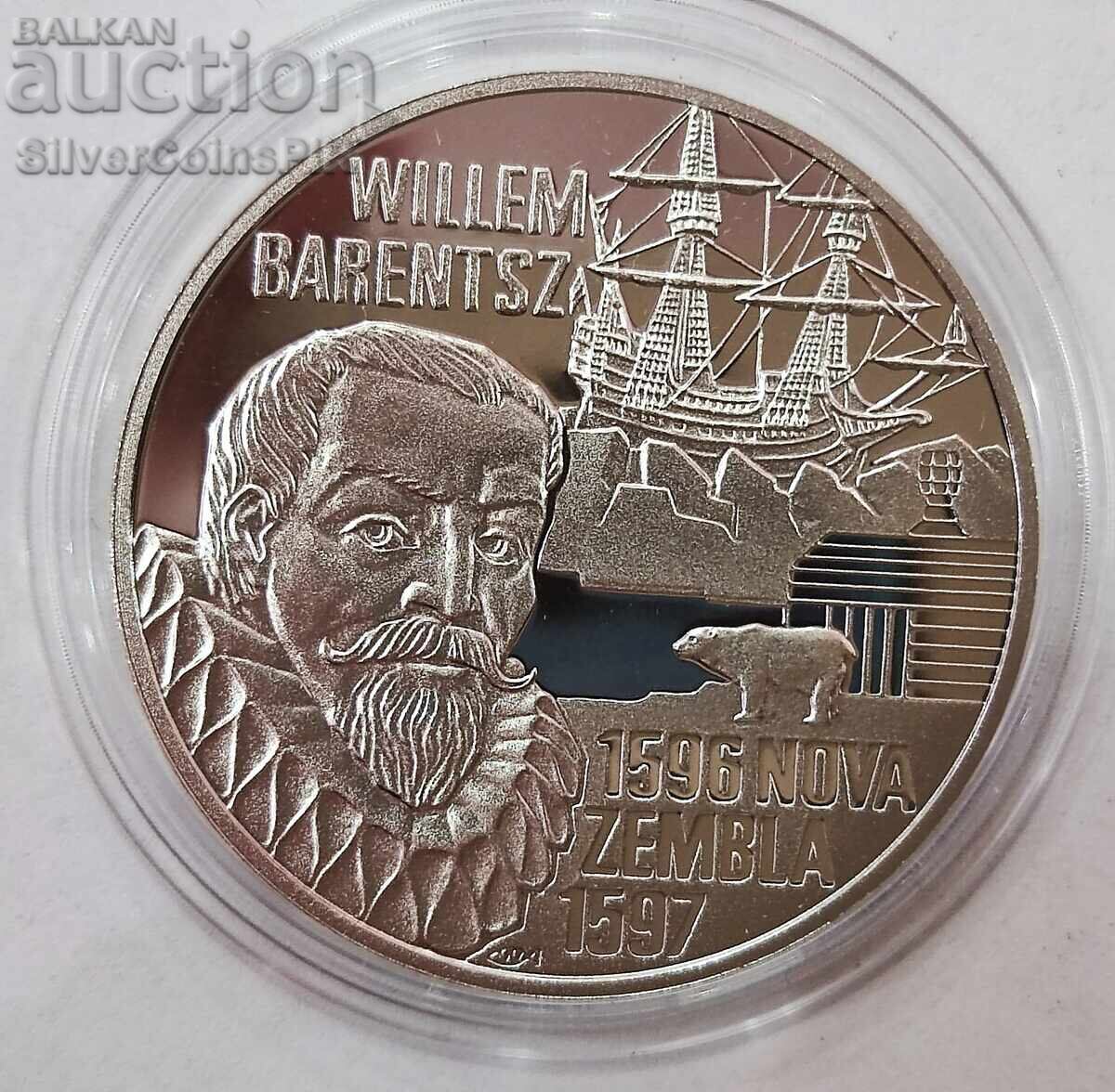 Argint 50 Euro Willem Barents 1996 Olanda
