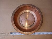 Farfurie veche de cupru, datată - 1938