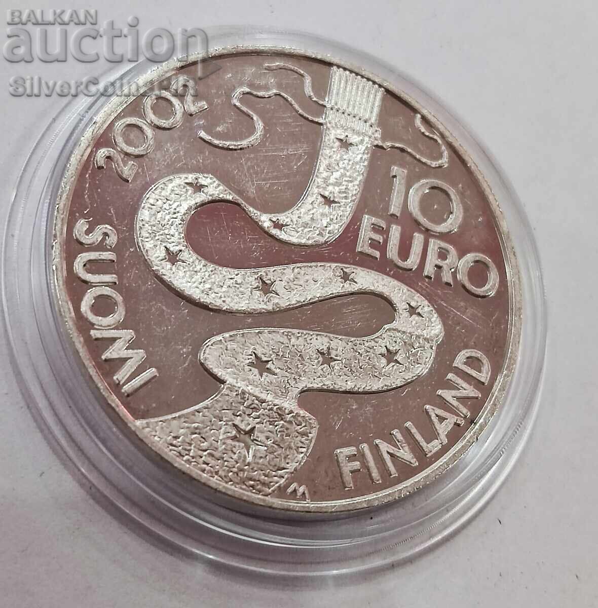 Silver 10 Euro Elias Lönnrot 2002 Finland with price 66.00 BGN | € 33.75 Silver 10 Euro Elias Lönnrot 2002 Finland with price 66.00 BGN | € 33.75