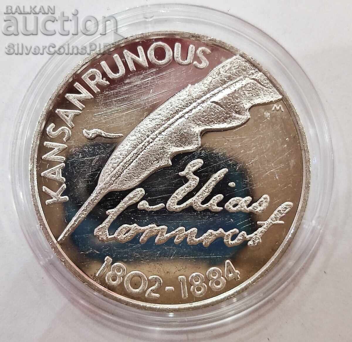 Auction Silver 10 Euro Elias Lönnrot 2002 Finland Auction Silver 10 Euro Elias Lönnrot 2002 Finland