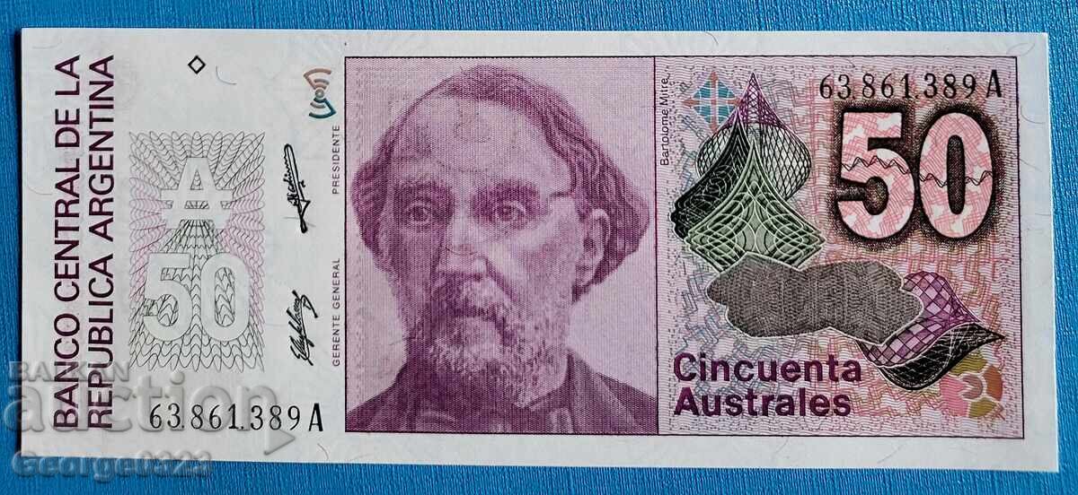 Αργεντινή 1985 50 Αστράλ UNC Νέα