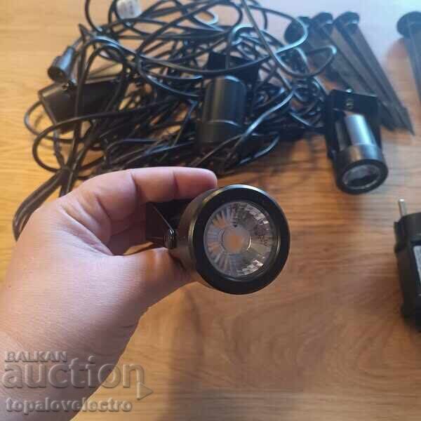 ΚΑΙΝΟΥΡΓΙΑ! LED προβολείς κήπου, 4x3W, 14M, θερμό φως 30 - 5