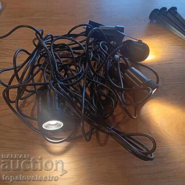 ΚΑΙΝΟΥΡΓΙΑ! LED προβολείς κήπου, 4x3W, 14M, θερμό φως 30 - 6