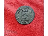Germany-Saxony-1/2 New Groschen 1843