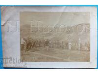 1918 Old Military Photo Aegean Macedonia Village Christos E557