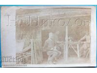 OLD MILITARY PHOTO AEGEAN MACEDONIA VILLAGE CHRISTOS E560