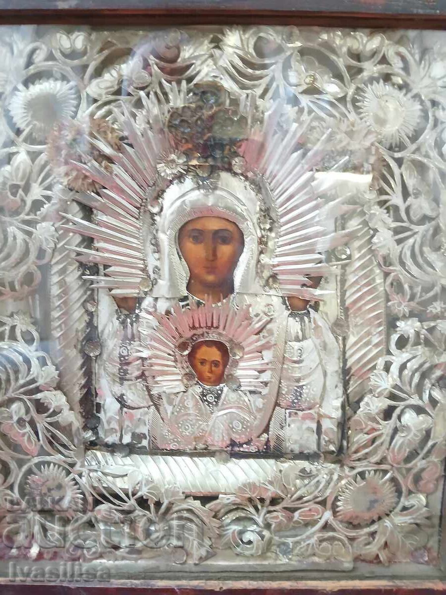 Доставка на Старинна домашна руска икона Царска Русия 19 век