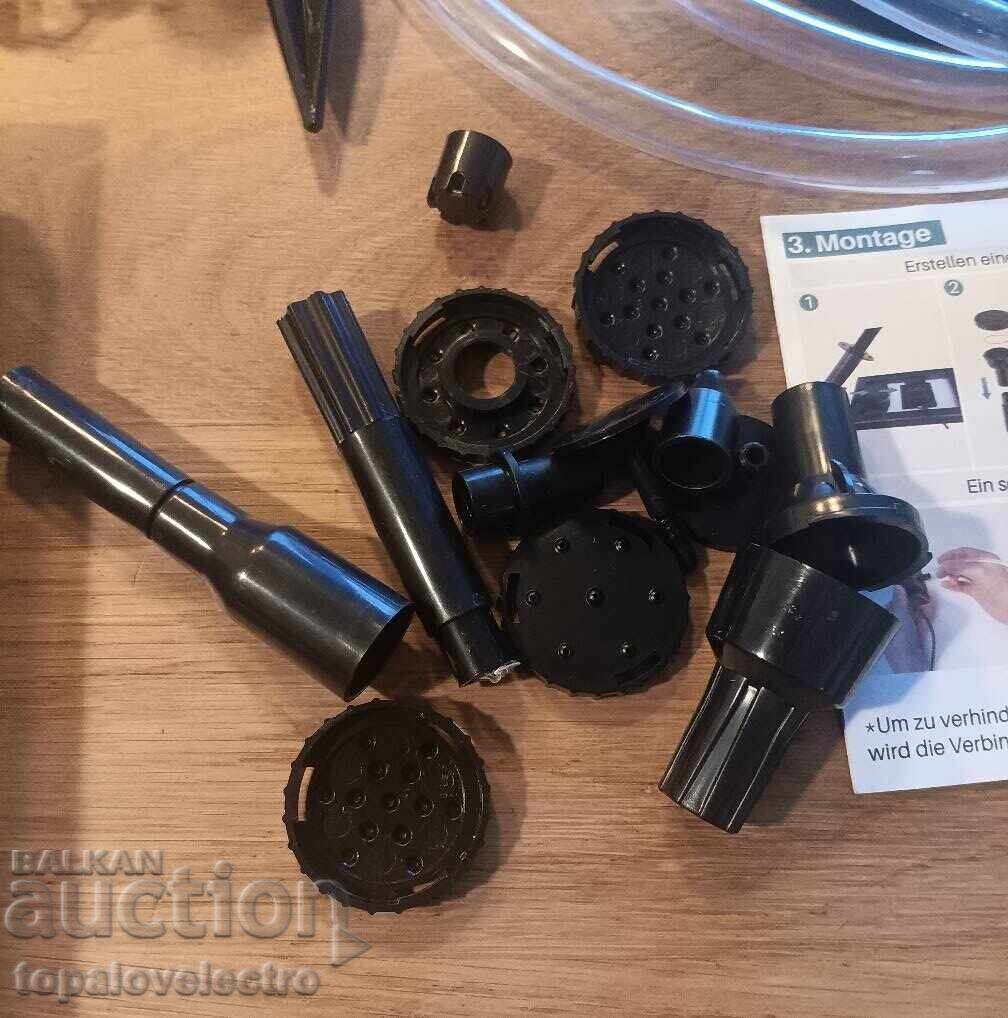 Auction  NEW! Solar fountain with built-in 3000 mAh battery and 10 nozzles