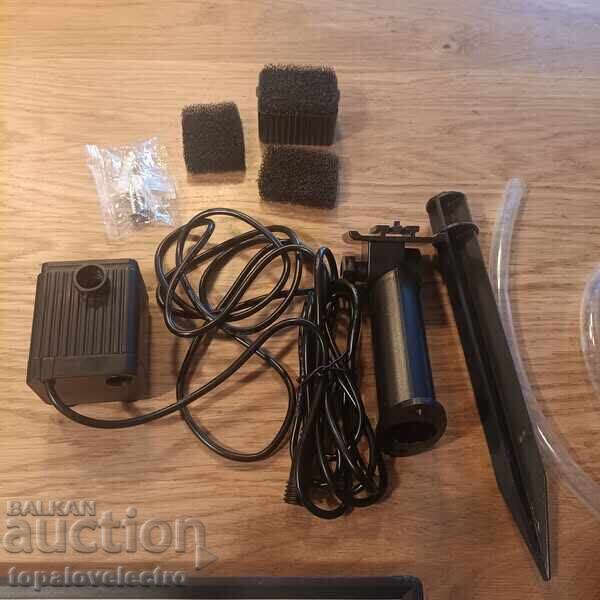 NEW! Solar fountain with built-in 3000 mAh battery and 10 nozzles - 5