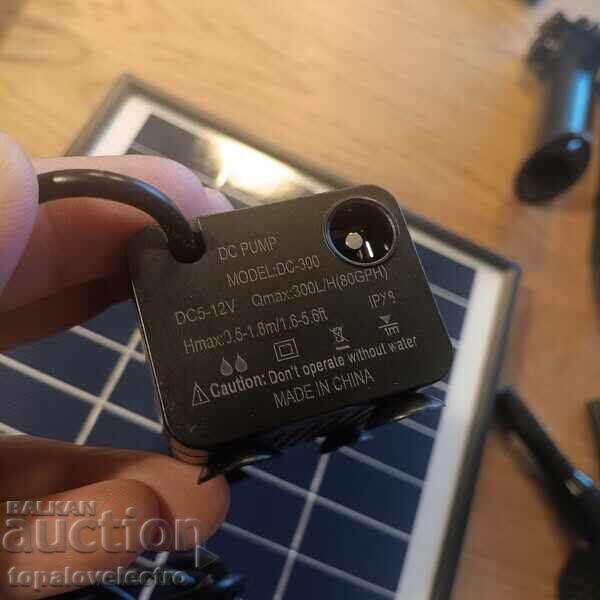 NEW! Solar fountain with built-in 3000 mAh battery and 10 nozzles - 6