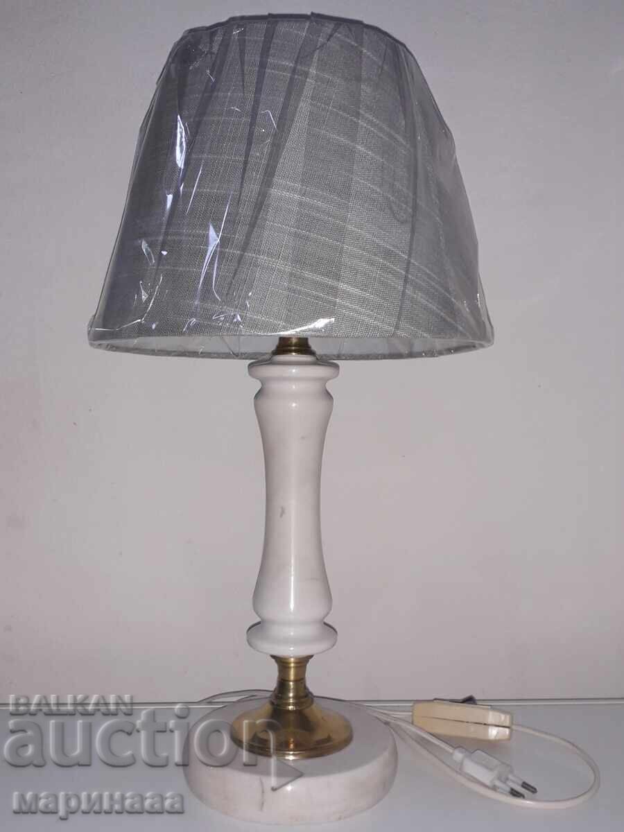СТАРА ЛАМПА. МАСИВЕН МРАМОР, МЕСИНГ - 5