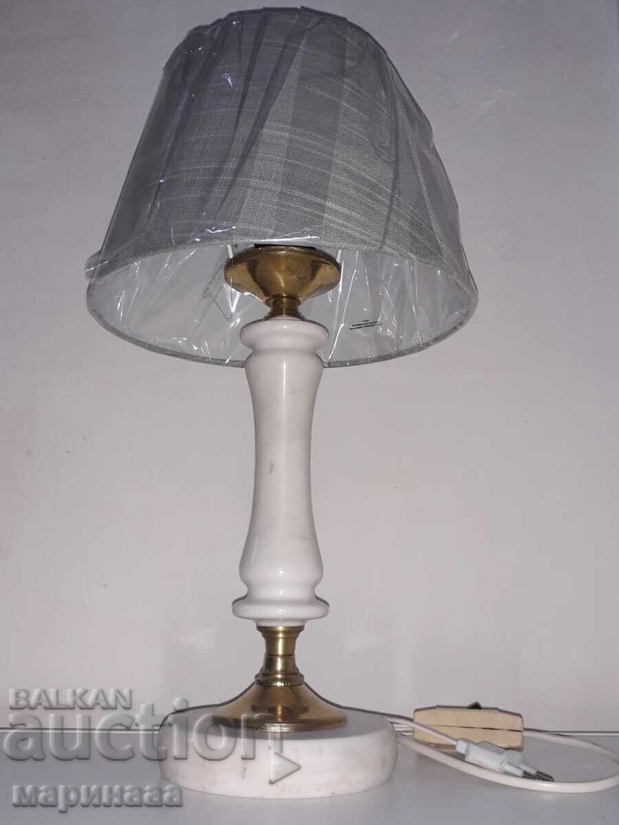 СТАРА ЛАМПА. МАСИВЕН МРАМОР, МЕСИНГ