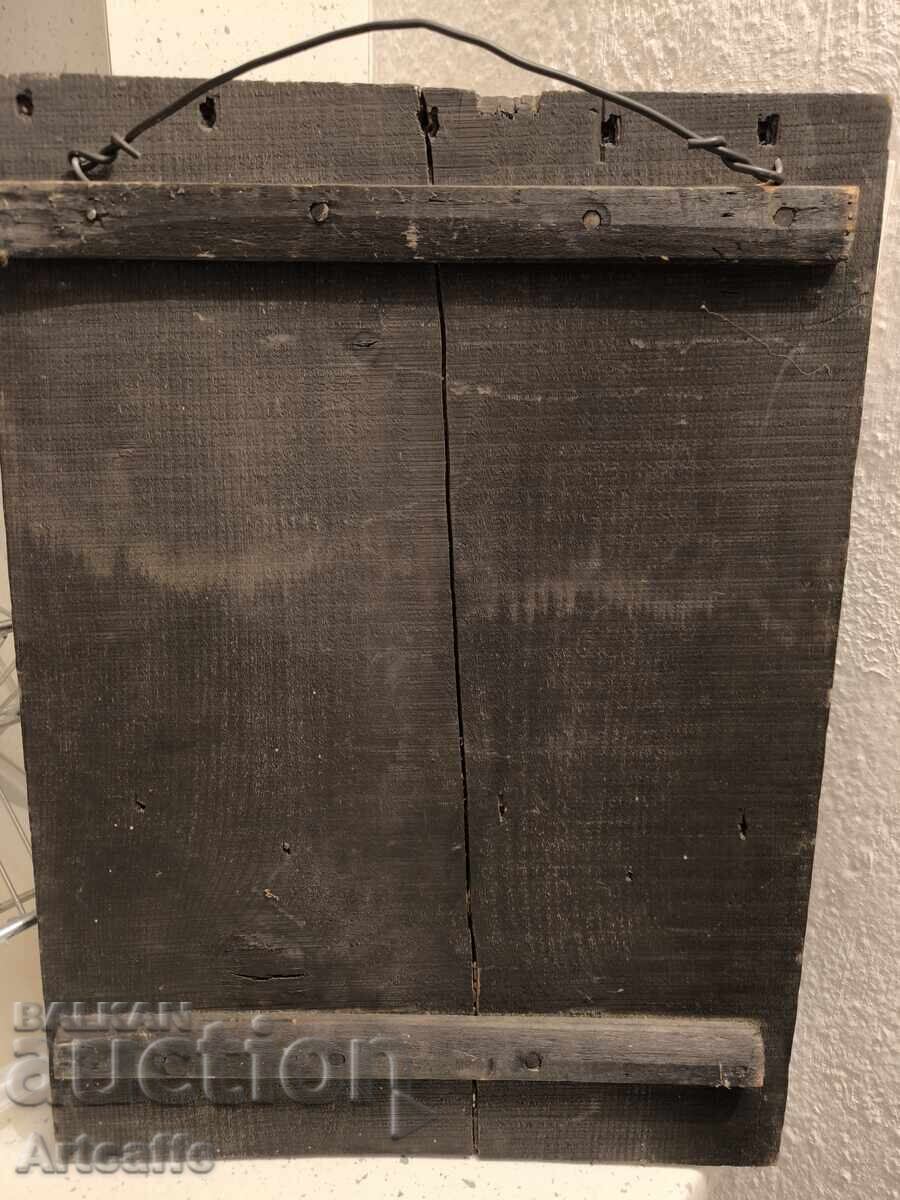 Old icon - Virgin Mary with the Child and three saints - 5 Old icon - Virgin Mary with the Child and three saints - 5