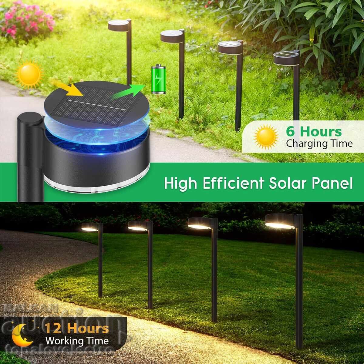 NEW! Set of 8 solar LED garden lamps, waterproof with price 54.00 BGN | € 27.61 NEW! Set of 8 solar LED garden lamps, waterproof with price 54.00 BGN | € 27.61