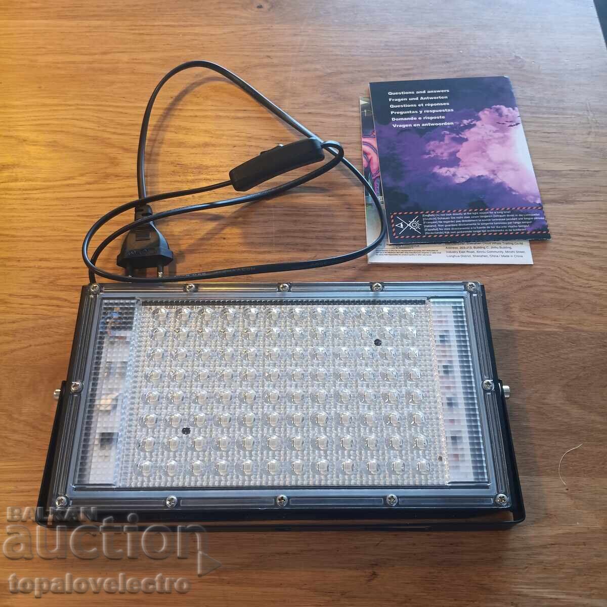 NEW! UV spotlight 100W, powerful black light, waterproof with price 19.00 BGN | € 9.71