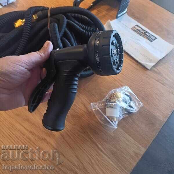 NEW! Expandable Garden Hose 22.8m with Spray Gun 10 lv with price 30.00 BGN | € 15.34 NEW! Expandable Garden Hose 22.8m with Spray Gun 10 lv with price 30.00 BGN | € 15.34
