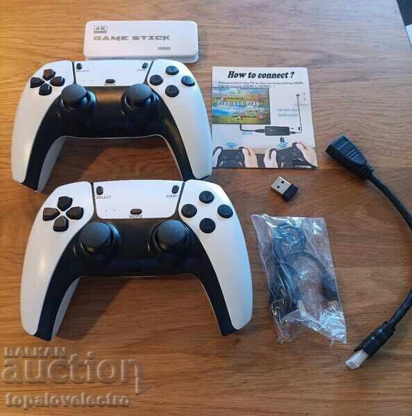 Auction  NEW! Retro console with 21700+ games + 2 wireless joysticks