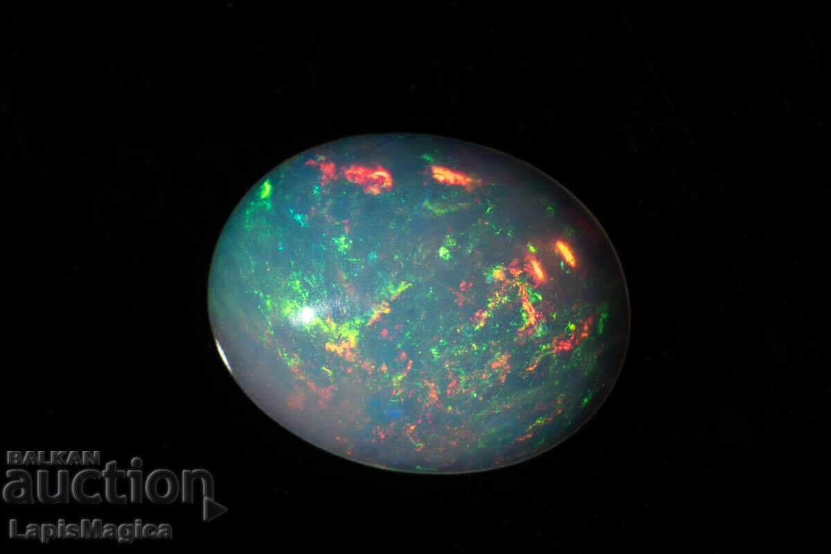 Ethiopian Opal 0.88ct 9x7mm Oval Cabochon