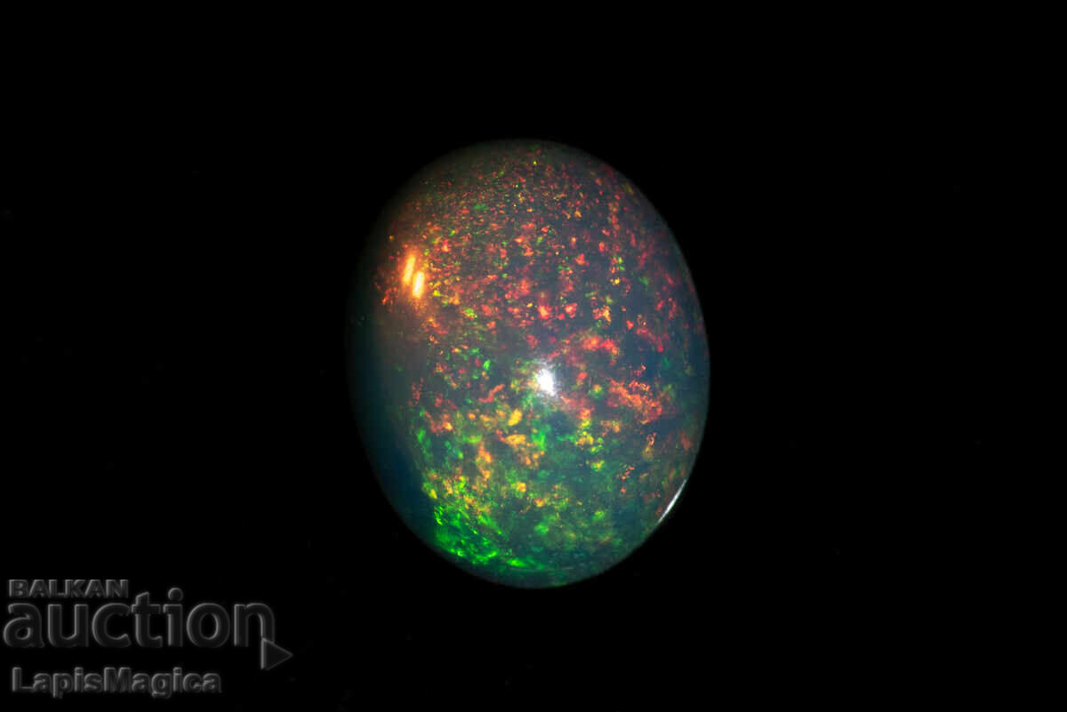 Ethiopian Opal 1.05ct 9x7mm Oval Cabochon with price 33.00 BGN | € 16.87