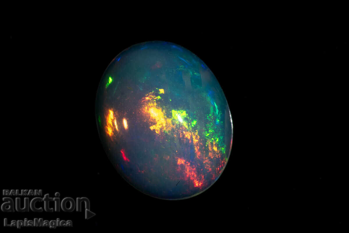 Ethiopian Opal 0.82ct 9x7mm Oval Cabochon with price 38.00 BGN | € 19.43