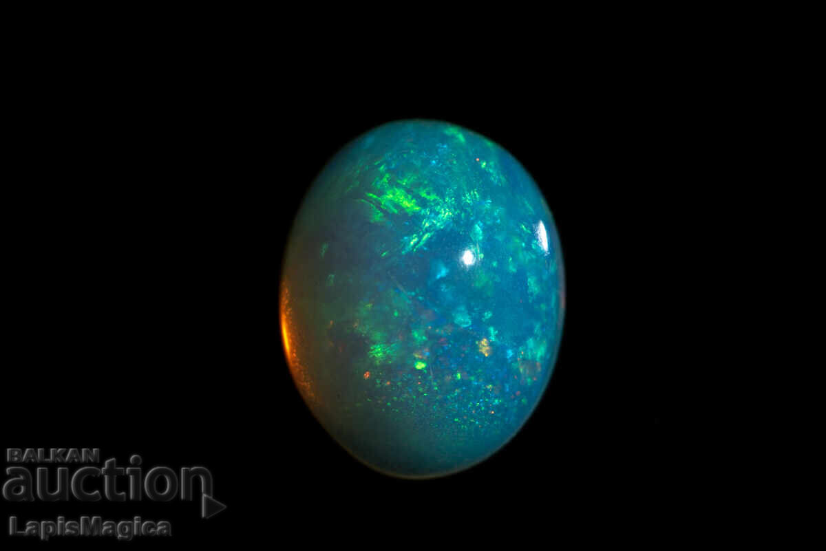 Opal etiopian 1.28ct 9x7mm cabochon oval