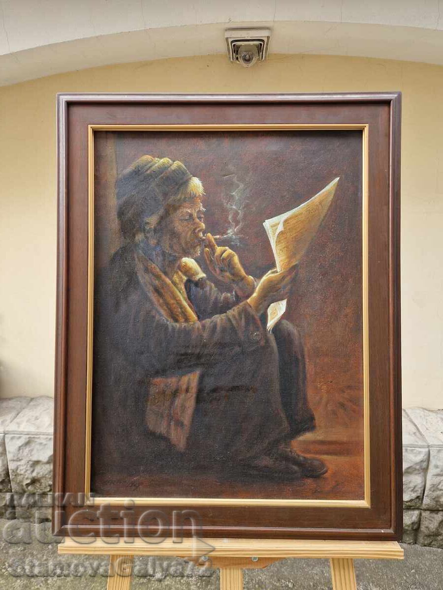 Εξαιρετικός αντίκα πίνακας ζωγραφικής ελαιογραφίας σε καμβά με τιμή 233.00 BGN | € 119.13