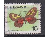 Stamped Fauna Butterfly 1978 from Guyana