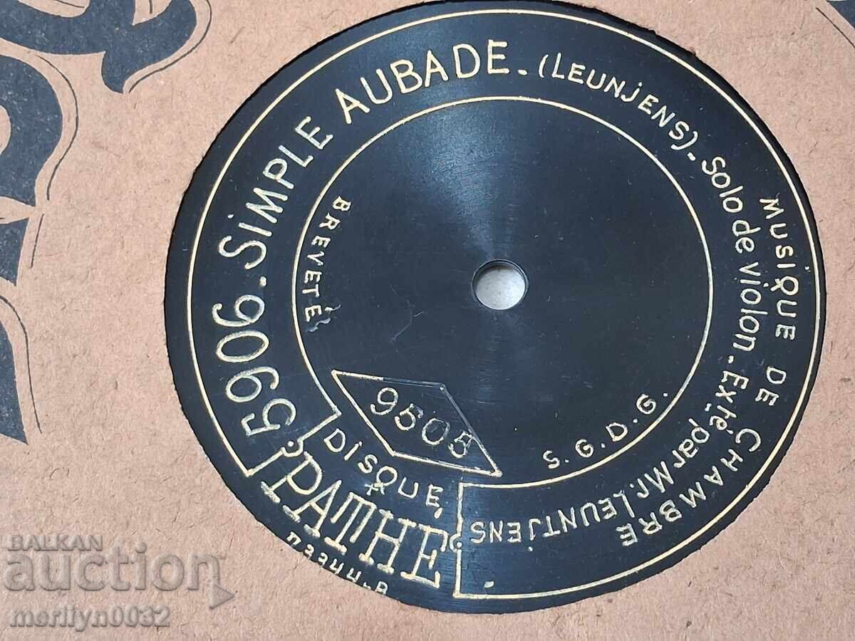 Delivery of Old gramophone shellac vinyl record, 1920s