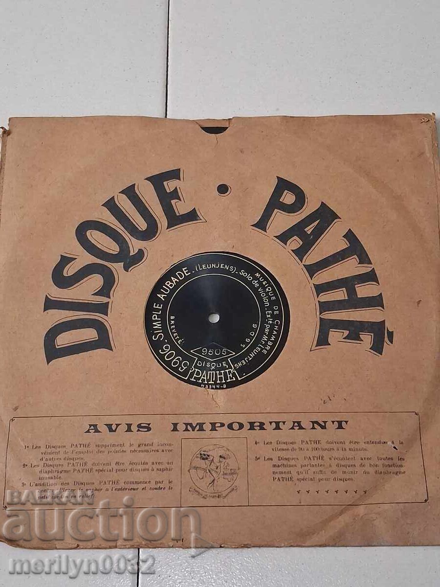 Old gramophone shellac vinyl record, 1920s - 7