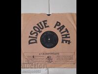 Placă de vinil veche pentru patefon șelac, anii '20 ai secolului XX