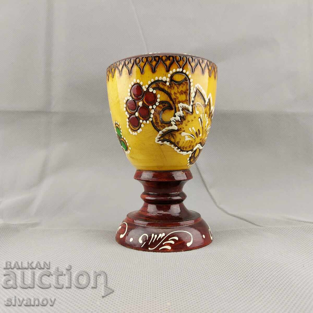 Old handmade wooden pencil holder #2857 - 5