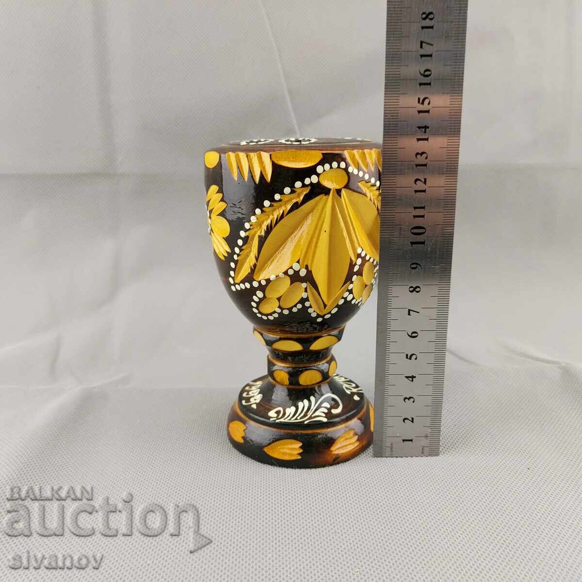 Old handmade wooden pencil holder #2858 - 6 Old handmade wooden pencil holder #2858 - 6