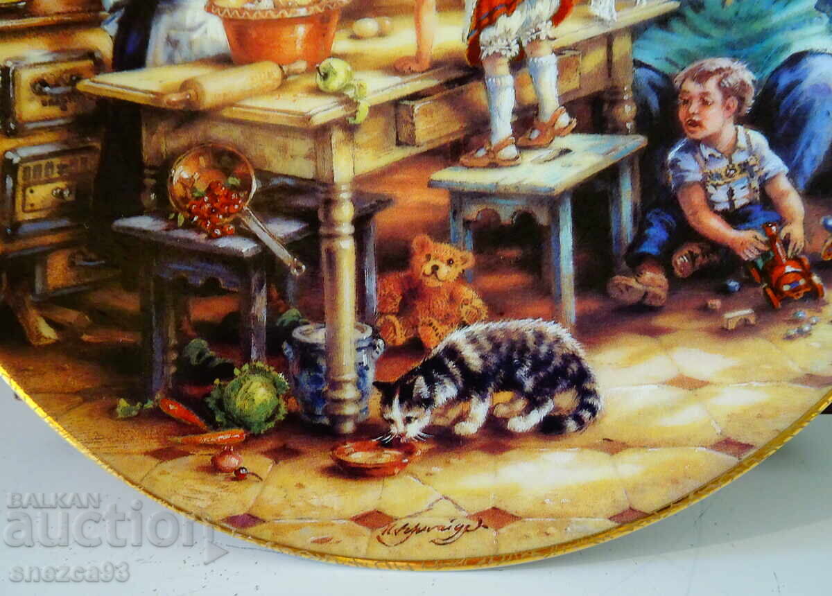 Farfurie de porțelan pentru perete Weimar porțelan, aur cu preț 49.00 BGN | € 25.05