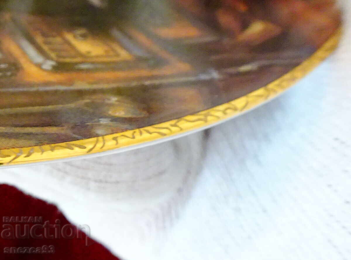 Farfurie de porțelan pentru perete Weimar porțelan, aur - 5