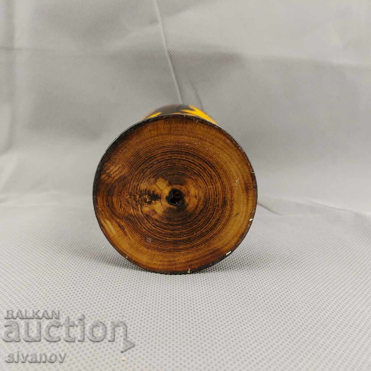 Παλιά χειροποίητη ξύλινη θήκη μολυβιών #2860 - 5 Παλιά χειροποίητη ξύλινη θήκη μολυβιών #2860 - 5