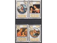 Σφραγισμένες γραμματόσημες Χριστουγέννων Μαδόνα 1984 από το Τόγκο