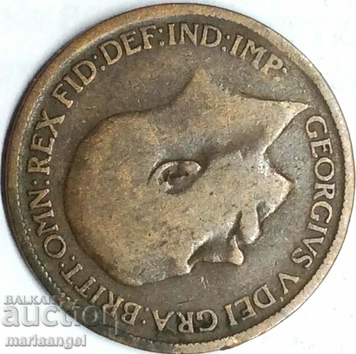 Auction  Great Britain 1 Penny 1919 George V Bronze