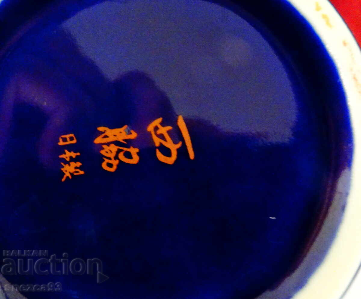 Urn, jar, vase, Japanese porcelain, gold, cobalt, partridges - 6