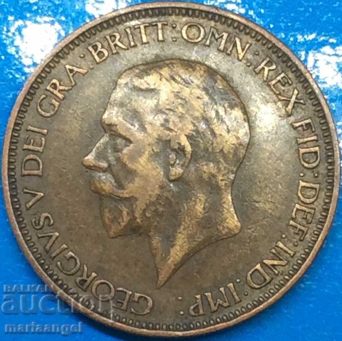 Livrarea Marea Britanie 1/2 Penny 1932 George V Bronz