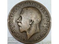 Marea Britanie 1 Penny 1911 30 mm George V Bronz