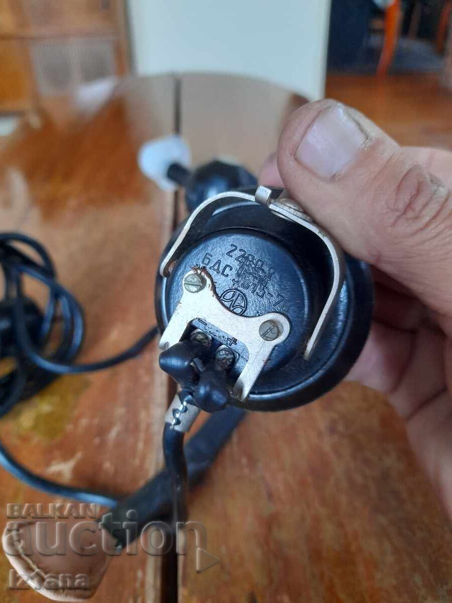 Auction Old headphones with microphone Resprom Auction Old headphones with microphone Resprom
